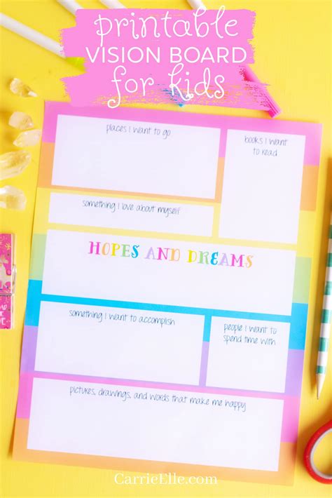 Vision Board Printable Images